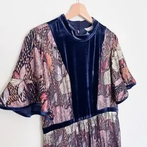 Rebecca Taylor Dresses Rebecca Taylor Glistening Rose Velvet